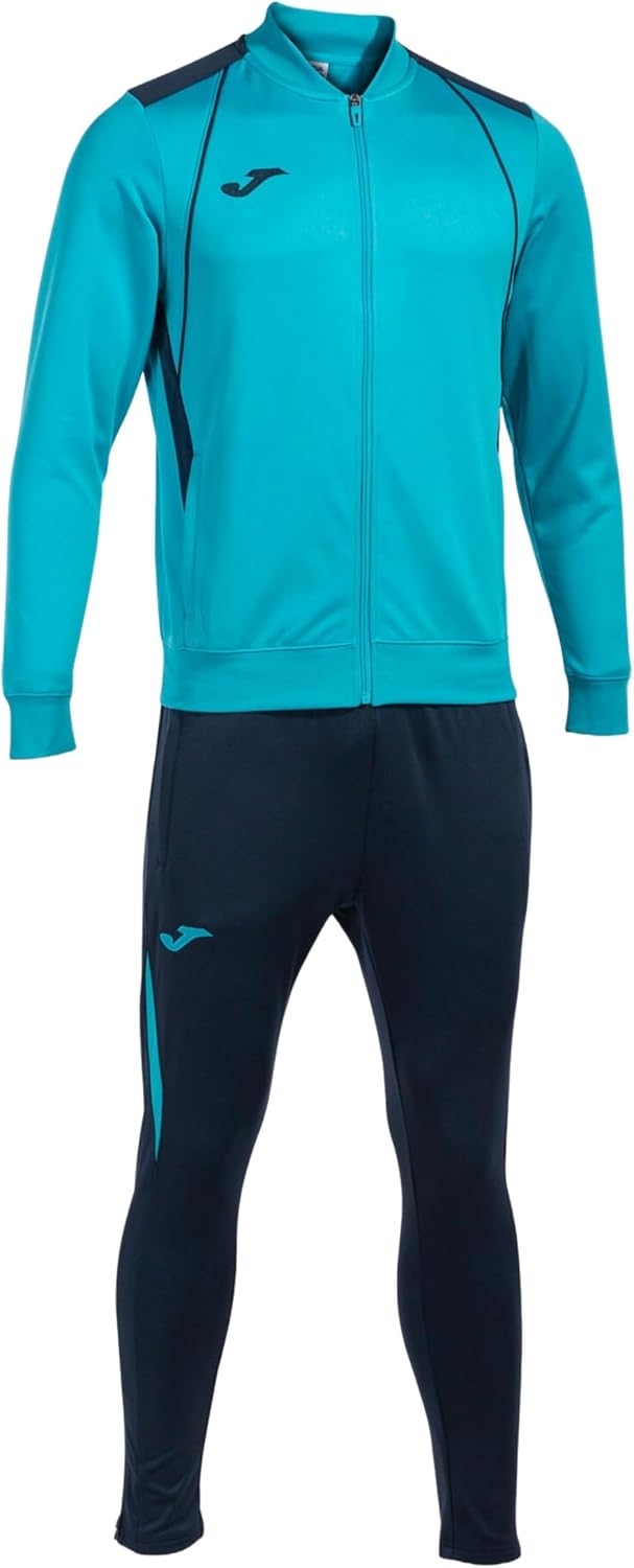 Detalle 2 de Joma Chándal Hombre Negro M: chaqueta con cremallera y pantalón largo para entrenamiento y uso diario