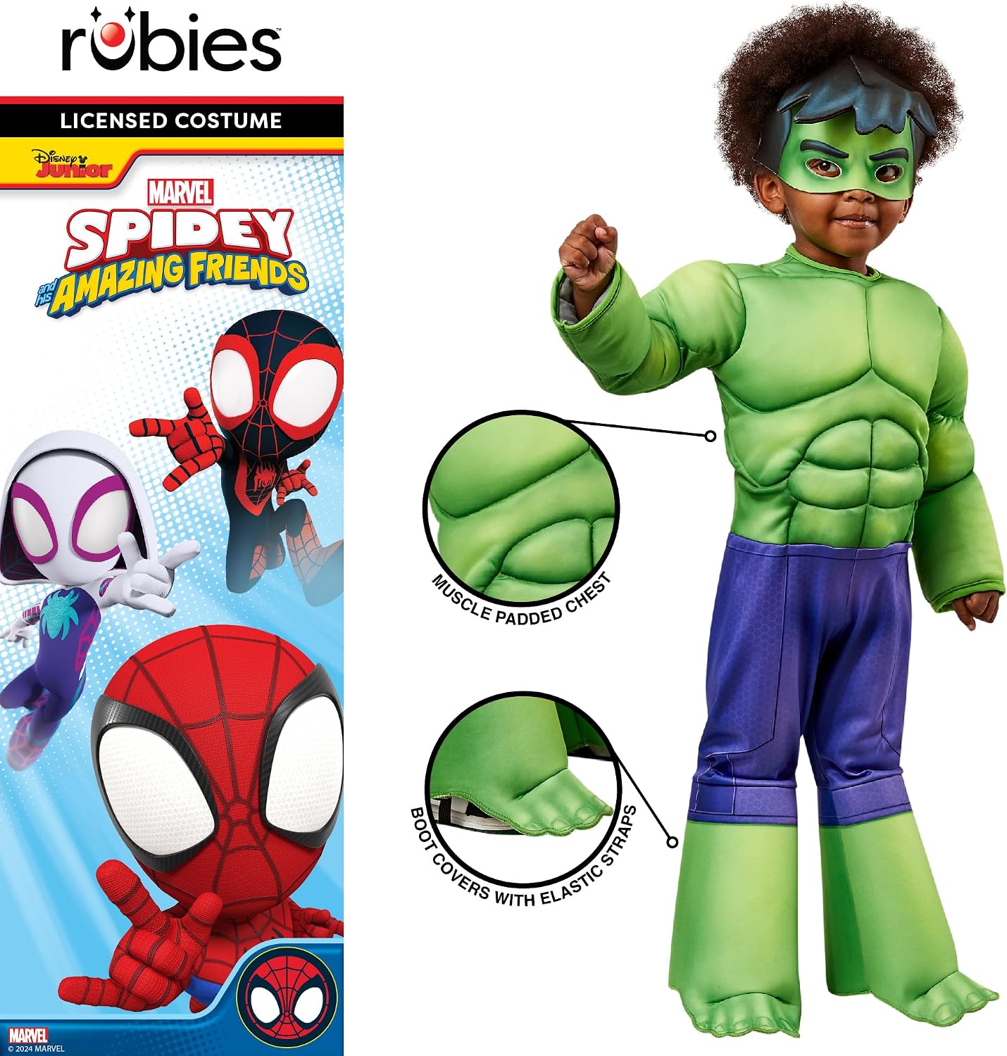 Thumbnail 3 de Rubies Spidey Hulk Deluxe Toddler Costume