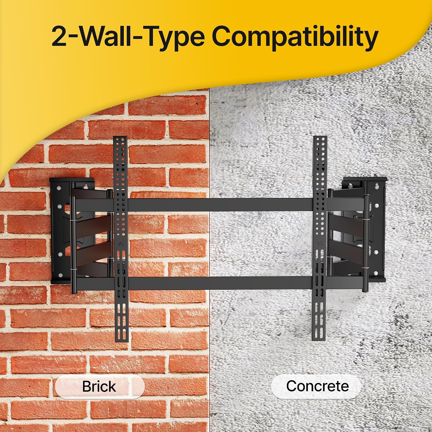 Thumbnail 6 de monTEK Heavy Duty Corner TV Wall Mount for 65–100-Inch TVs with 19.3" Dual Arm