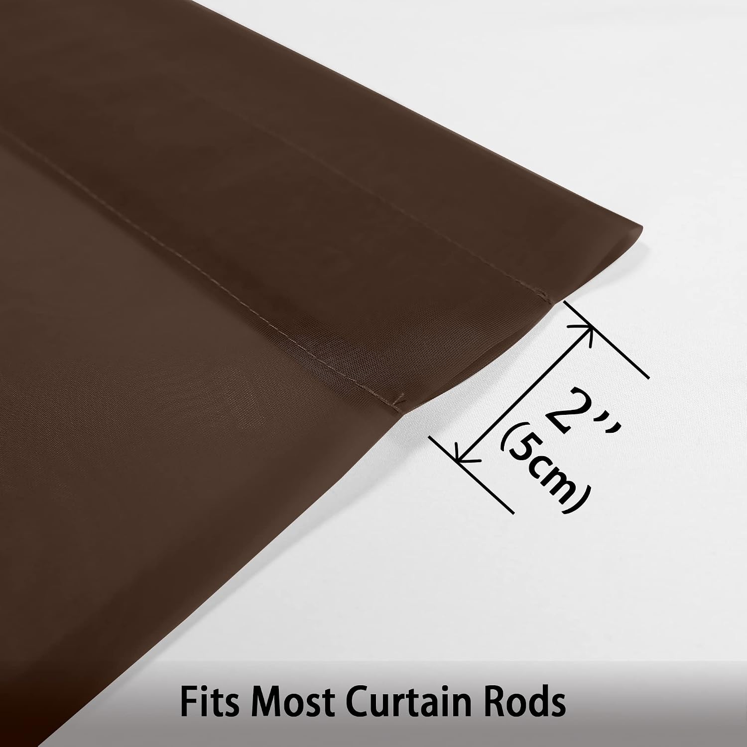 Thumbnail 6 de OWENIE Sheer Chocolate Curtains 84" length 🪟