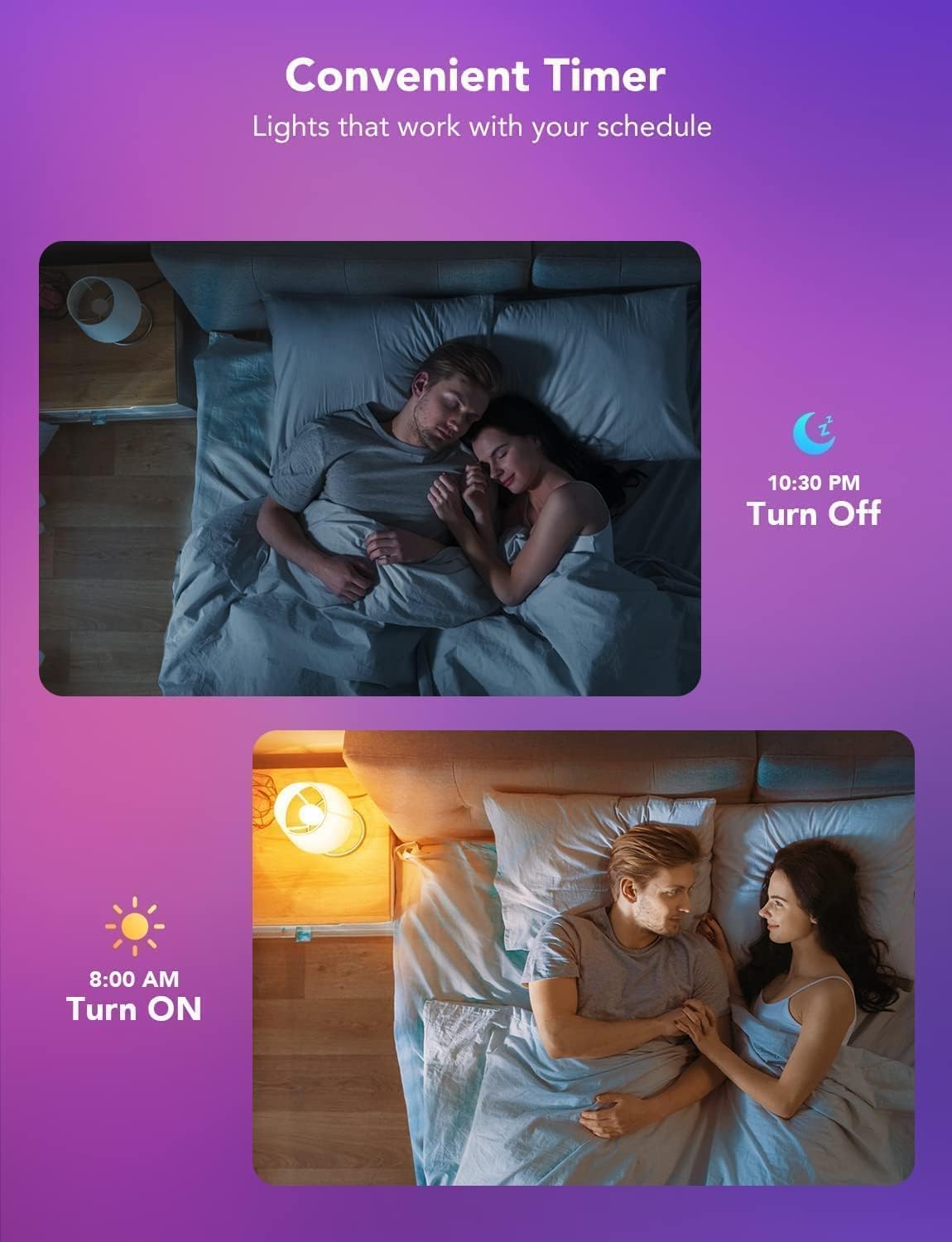 Thumbnail 6 de Govee RGBWW Smart Bulb B22 (2-Pack) – Matter, Alexa & Google Assistant compatible 9W 800LM