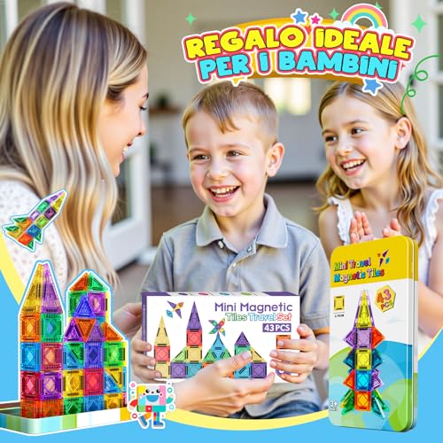 Thumbnail 6 de Wootoyz 43 Pezzi Costruzioni Magnetiche: Set Viaggio per Bambini 3-6 Anni