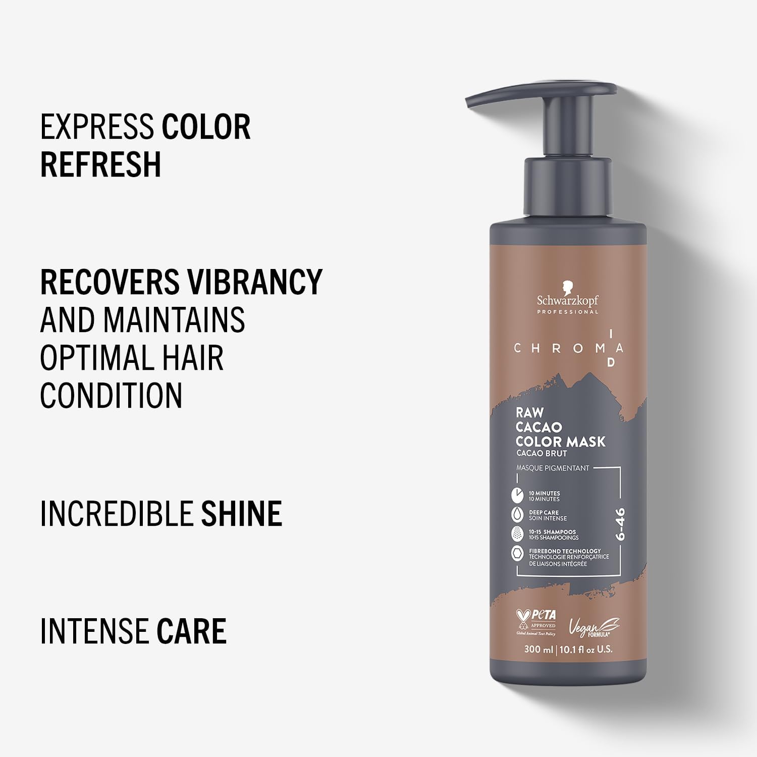 Thumbnail 2 de Schwarzkopf Professional CHROMA ID Bonding Color Mask (Semi-Permanent) 6-46 Raw Cacao, 300 ml