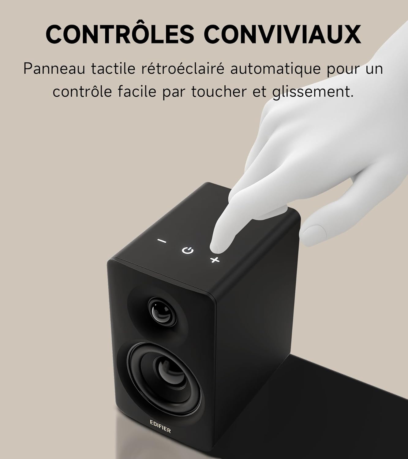 Thumbnail 6 de Edifier M60 2.0 : enceintes bibliothèque Bluetooth 5.3 66W RMS avec LDAC, USB-C et AUX