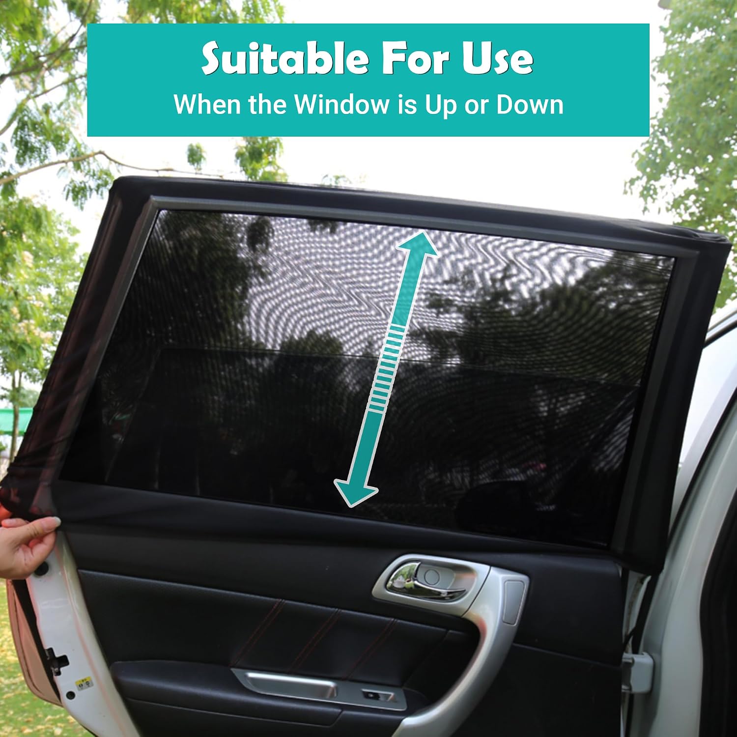 Detalle 2 de CaiTang Pare Soleil Voiture Bébé – Chaussettes Solaires Universelles (2 pièces)