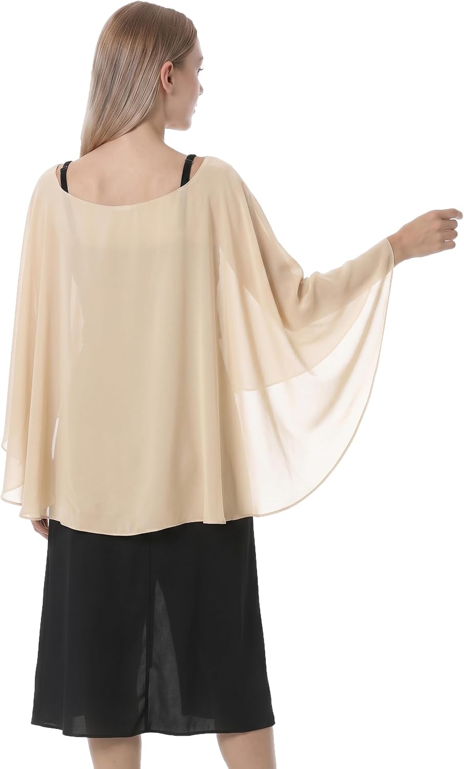 Detalle 2 de Evening Capelet in Chiffon