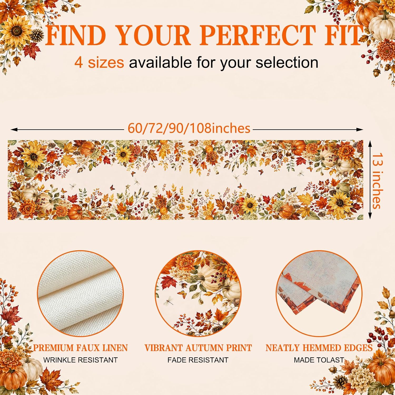 Thumbnail 2 de Table Runner 13 x 72 in
