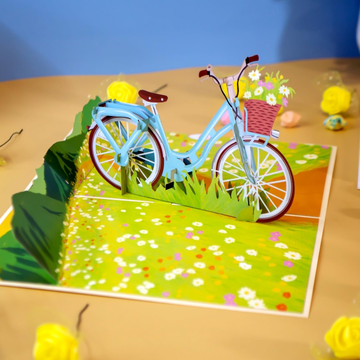 Thumbnail 5 de papercrush Biglietto pop up con bicicletta e fiori – regalo originale per ciclisti e appassionati di bici