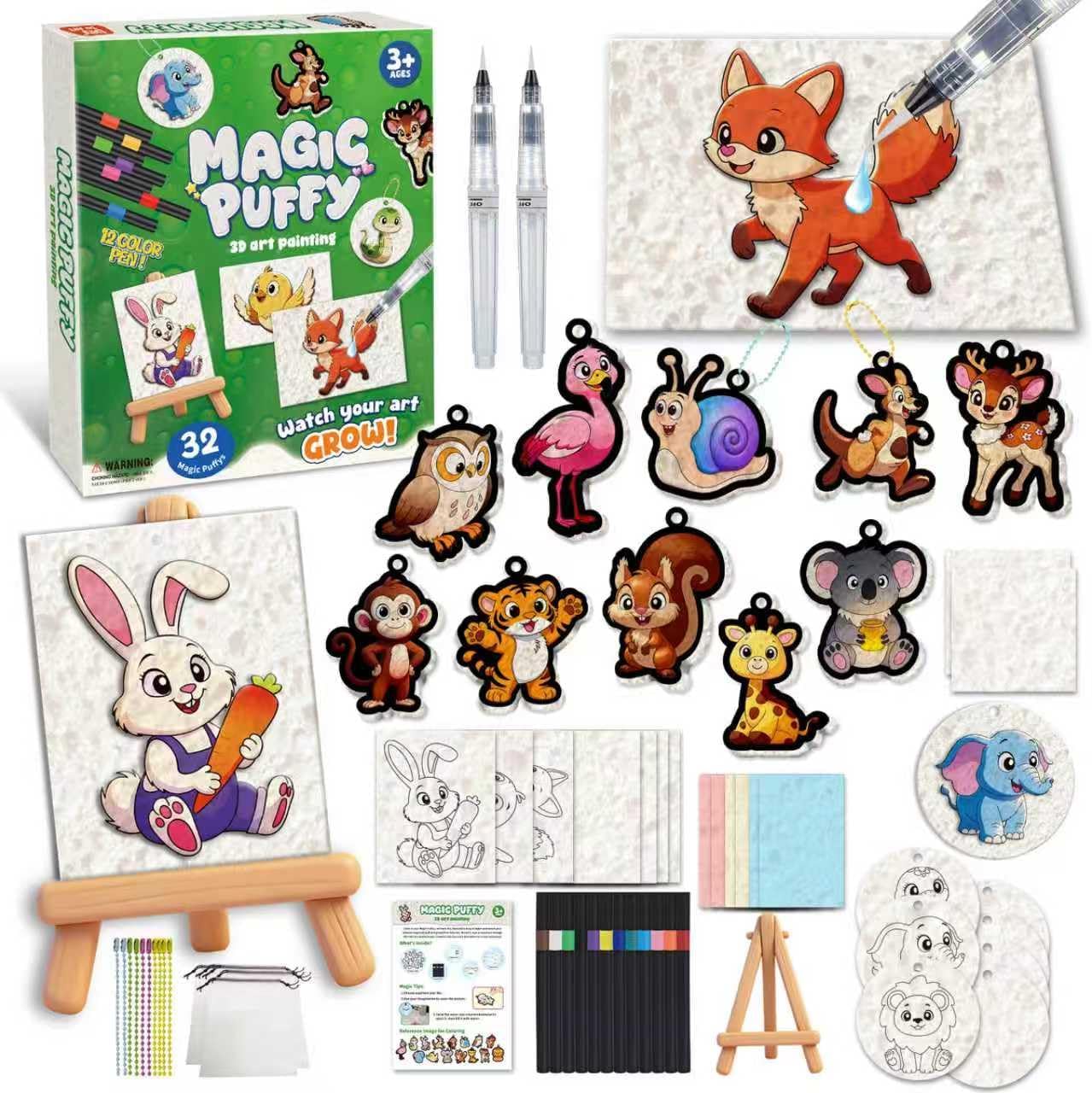 Thumbnail 6 de ZHFEIIRU 3D Art Kit: Aqua Puffs Princesses (Space) – Mess-Free 3D Craft for Kids Aged 4–10