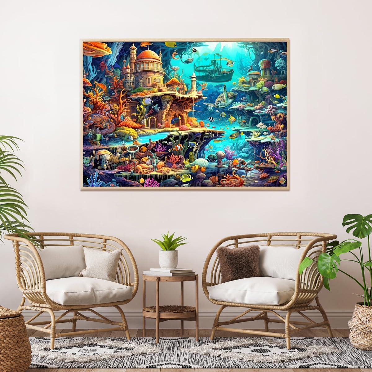 Detalle 2 de Jigsaw Puzzles 1000 Pieces Whimsical Seabed Puzzle 🧩