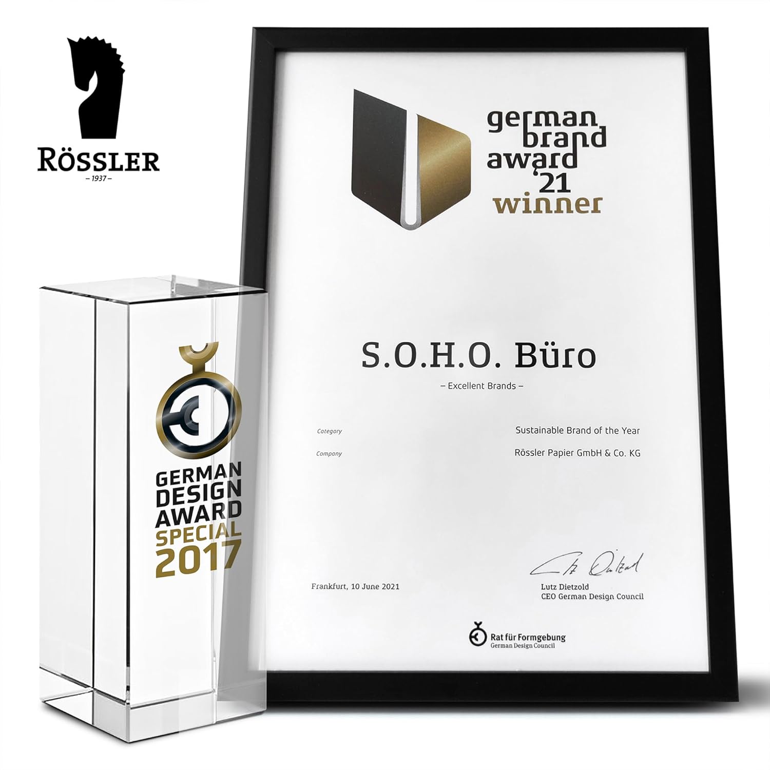Thumbnail 5 de Rössler SOHO 1er Schubladenbox aus Papier – Schubladenbox 34 × 25 × 7 cm, Grün/Opal