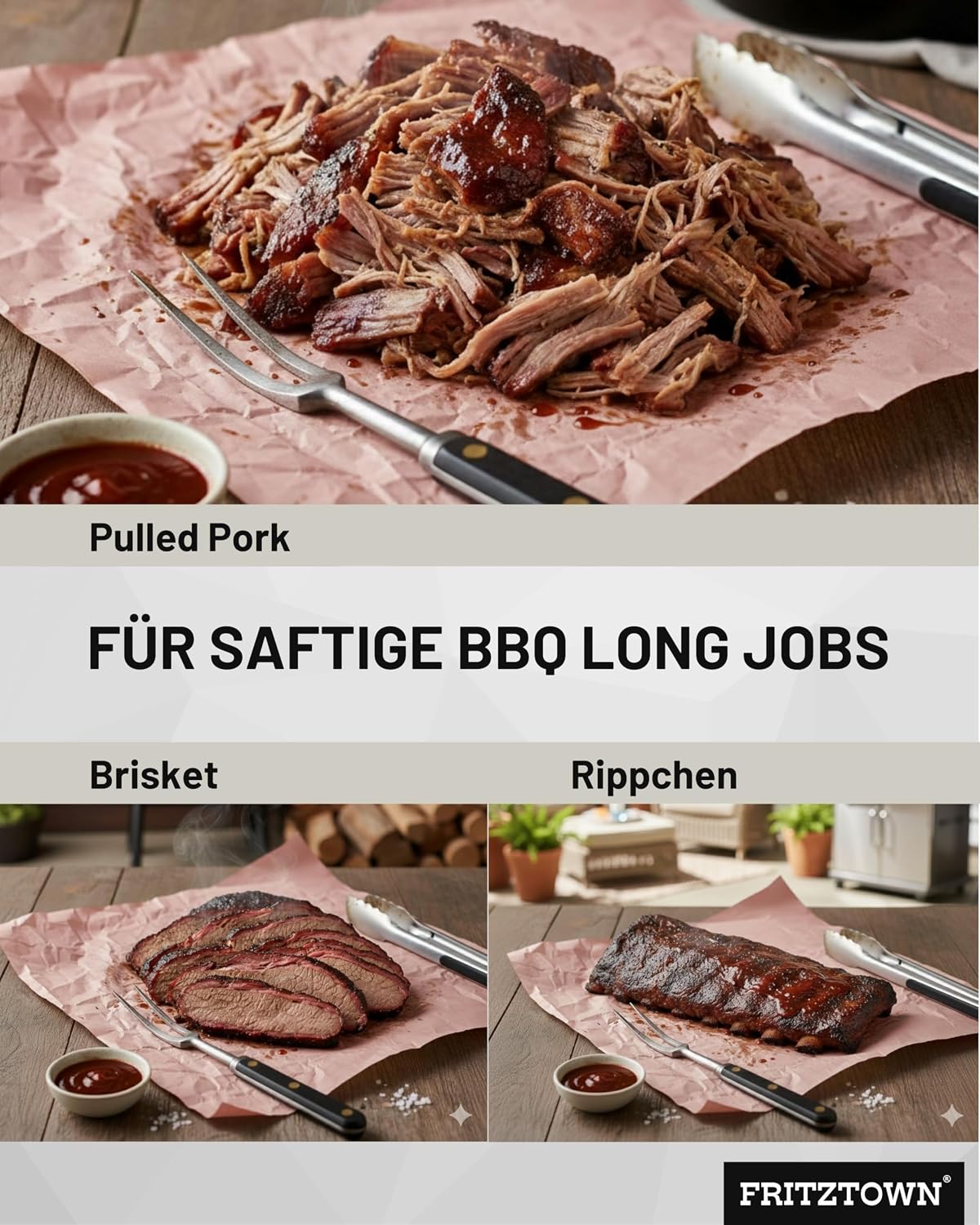 Thumbnail 5 de FRITZTOWN Butcher Paper Deluxe 60 cm x 50 m