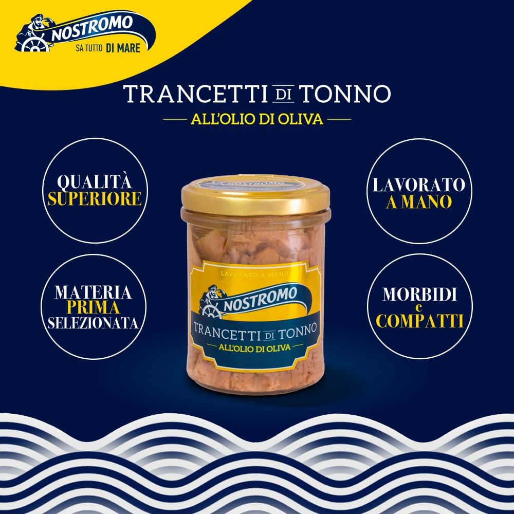 Thumbnail 5 de Nostromo Trancetti di tonno all'olio di oliva in vetro – confezione da 6 vasetti da 180 g