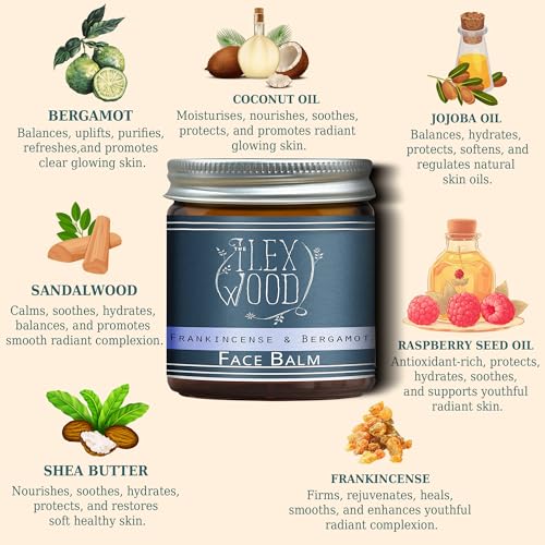 Detalle de The Ilex Wood Frankincense & Bergamot Skincare Gift Set – Cream & Serum