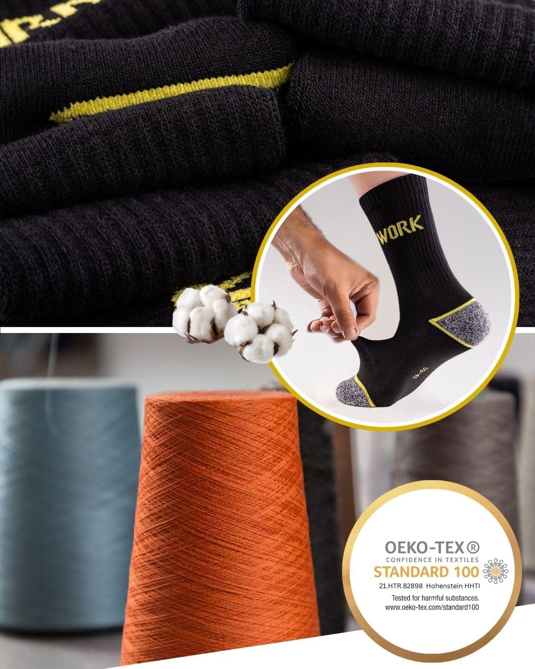 Thumbnail 5 de Calze da lavoro uomo rinforzate WORK Socks: comfort e durata per cantiere e outdoor