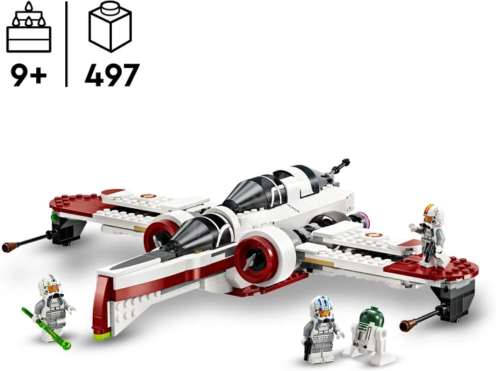 Detalle de LEGO Star Wars ARC-170 Starfighter 75402 – Flügel ausklappen, Cockpit für mehrere Piloten