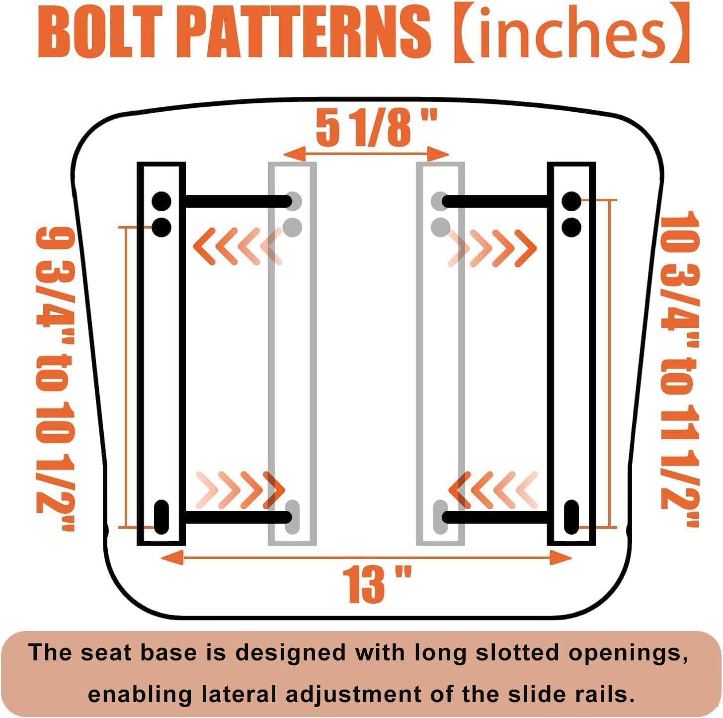 Thumbnail 4 de SEATIN Universal Forklift Seat 6" Slide