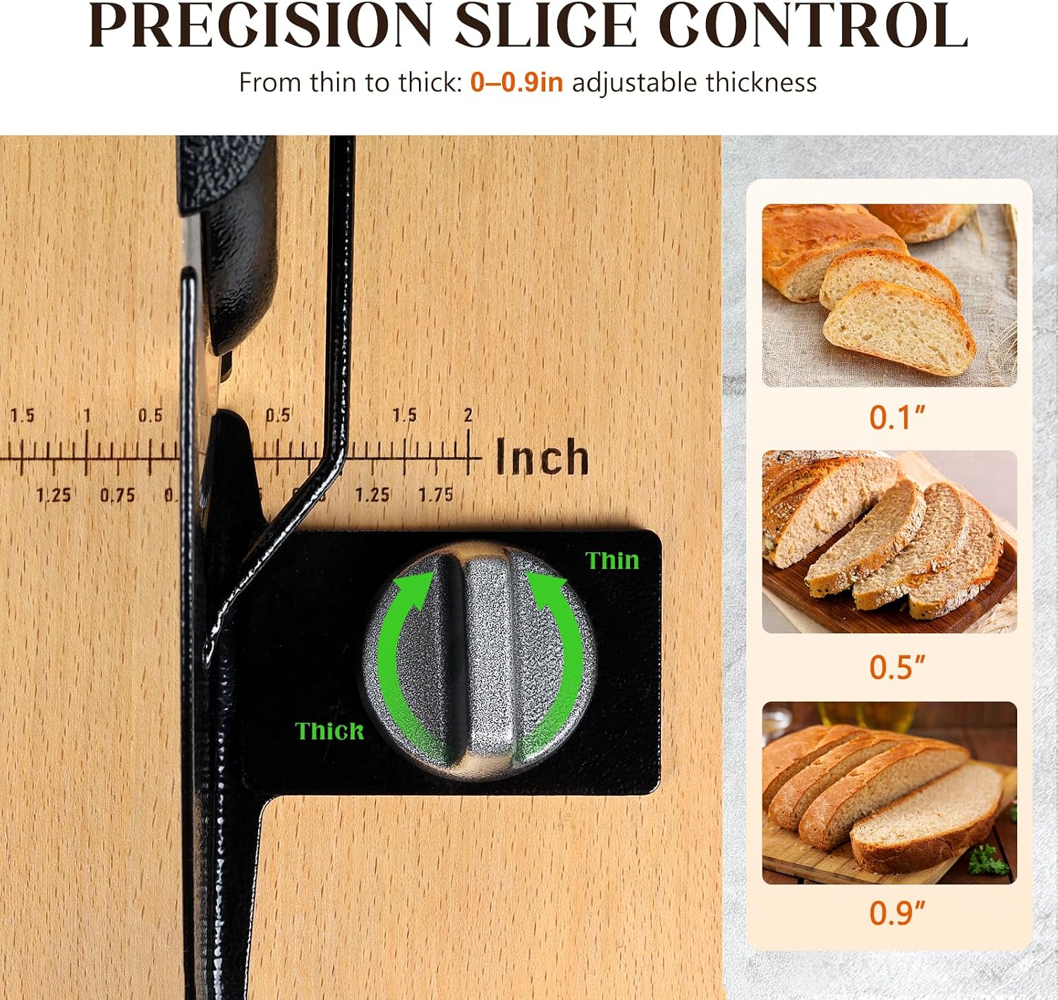 Detalle 2 de vanerepok Manual Bread Slicer 0.8 in