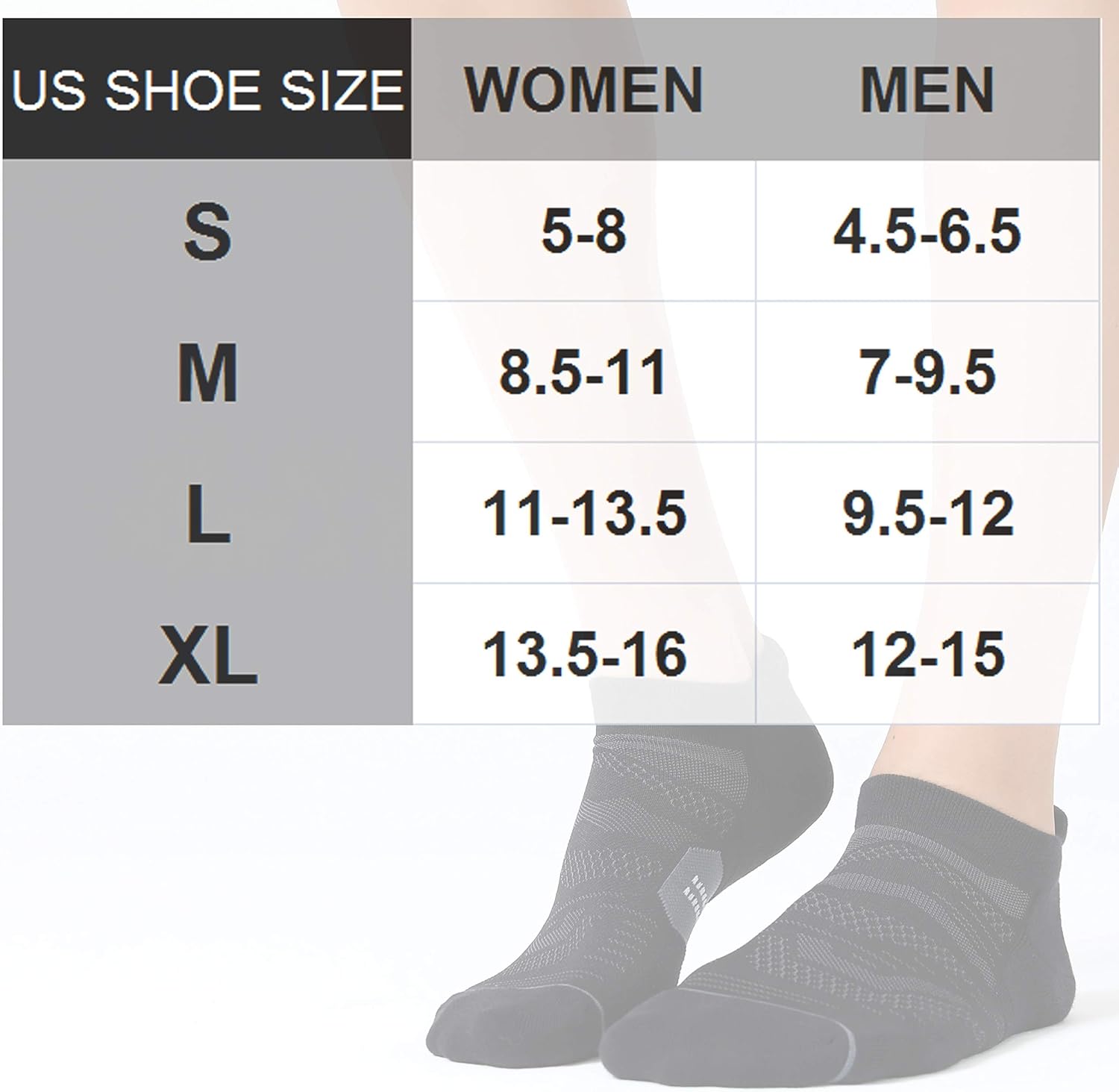 Detalle 2 de CS CELERSPORT Men's Running Ankle Socks 6-pack