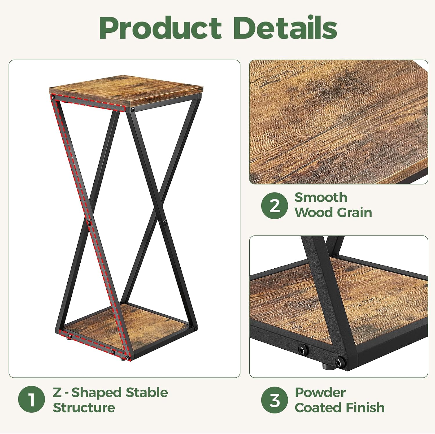 Detalle de Corner plant stand 2 tier, small