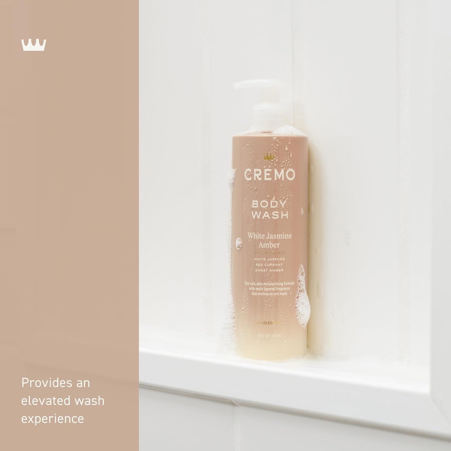 Detalle de Cremo CMO03754 Women's Body Wash, White Jasmine Amber, 16 fl oz