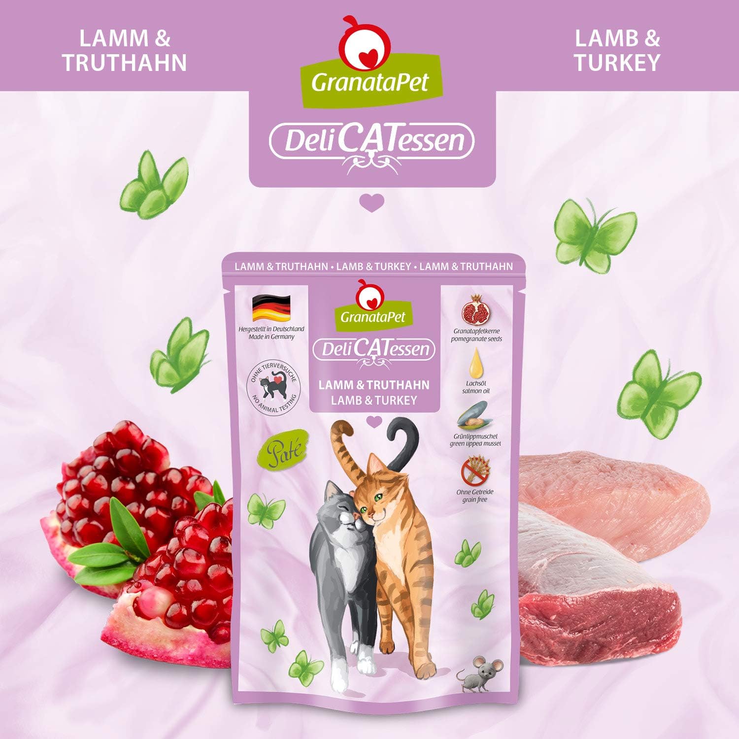 Thumbnail 1 de GranataPet DeliCatessen Lamm & Truthahn – Nassfutter für Katzen, grain-free, 6 x 85 g