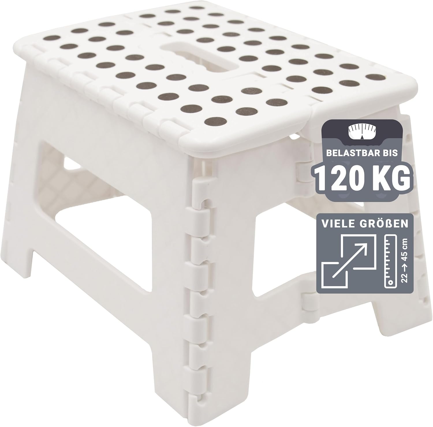 Detalle de ZOLLNER Tritthocker faltbar 22 cm