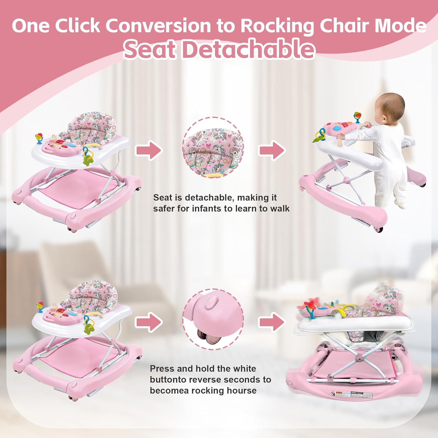 Thumbnail 4 de Foldable Baby Activity Walker 6-18 months