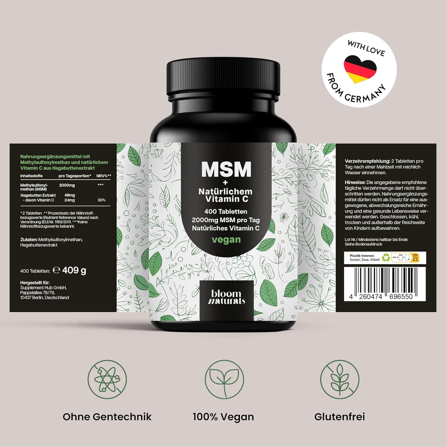 Thumbnail 6 de MSM Tabletten Hochdosiert 2000 mg vegan