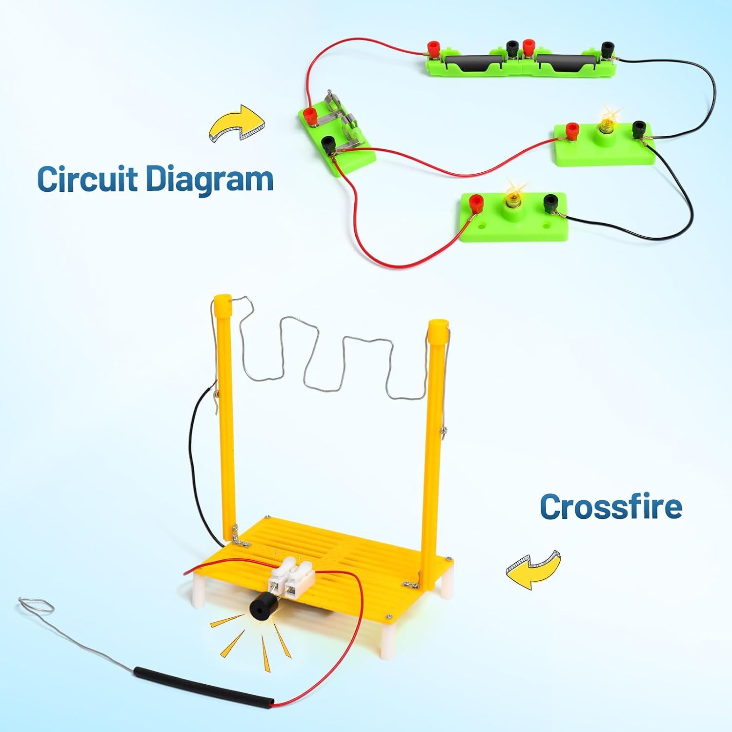 Detalle de STEM Toys 5-in-1 Science Experiments Kit for ages 8–14: tracked tank, crawler & doodle robots