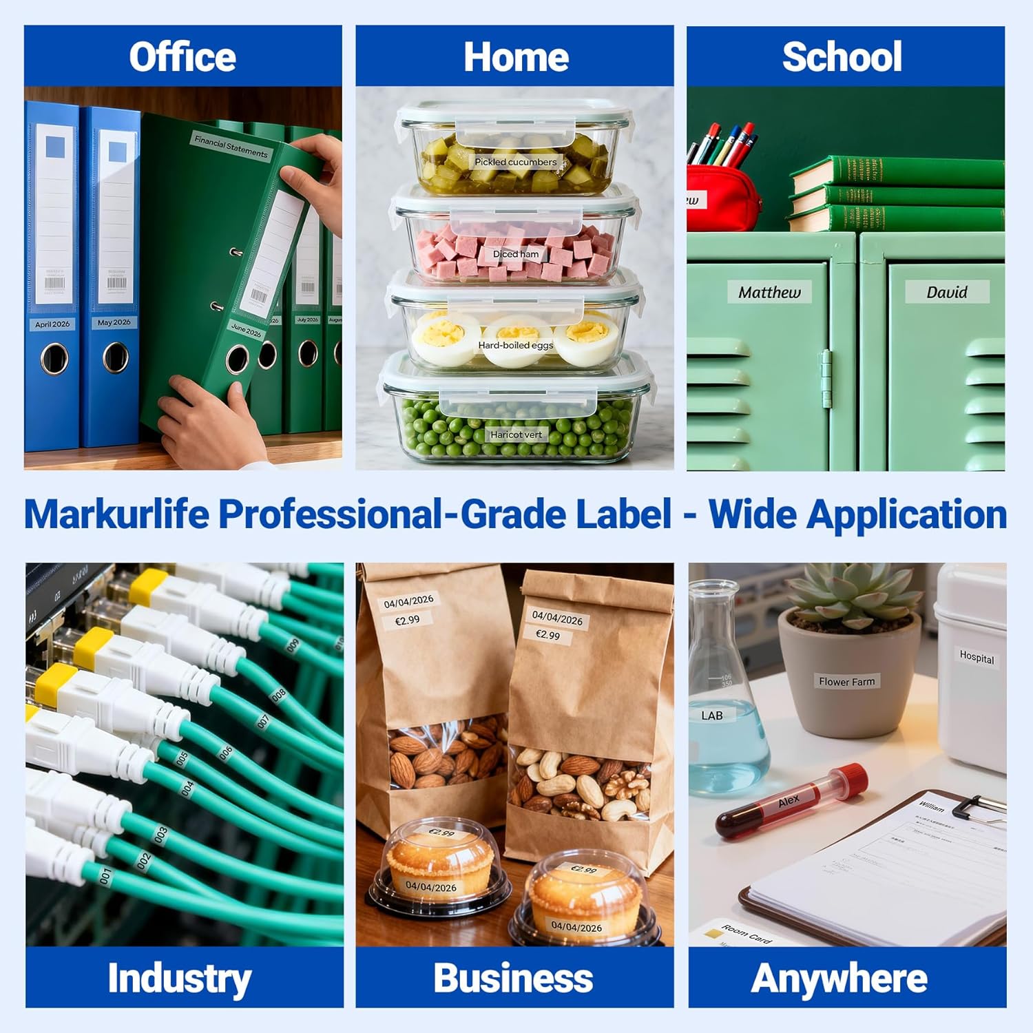 Thumbnail 6 de Markurlife 6er-Set Ersatzband TZe-131, 12 mm x 8 m, klar für Brother P-Touch