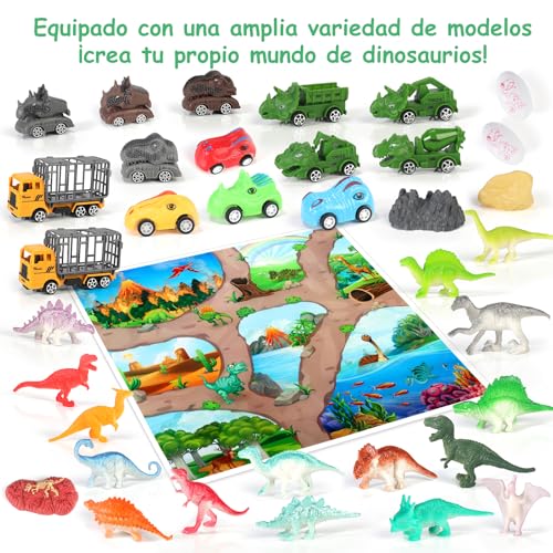 Detalle de Calendrier de l’Avent OKYUK 2025 avec 24 dinosaures 📅