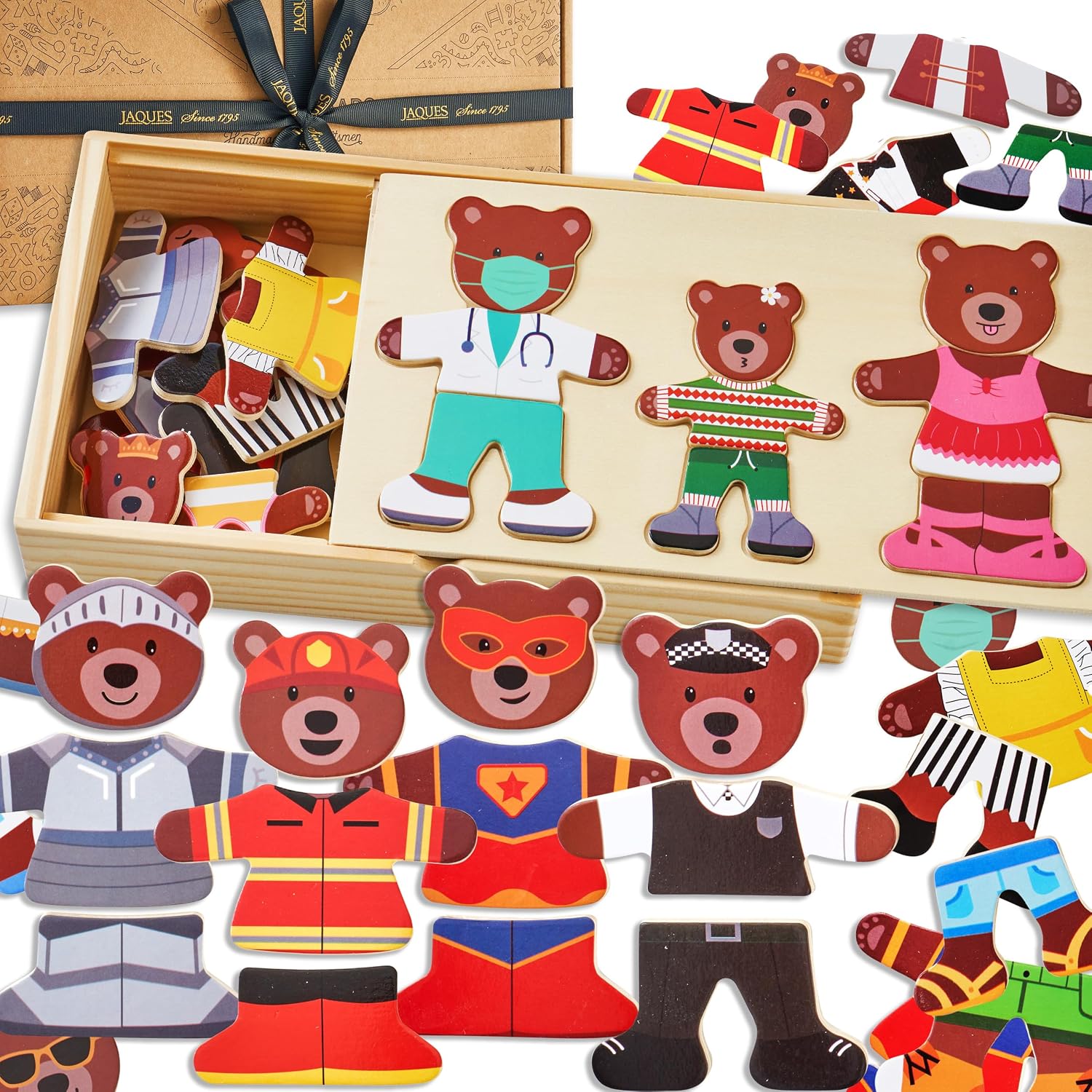 Detalle de Jaques of London Wooden Jigsaw Puzzles for Kids