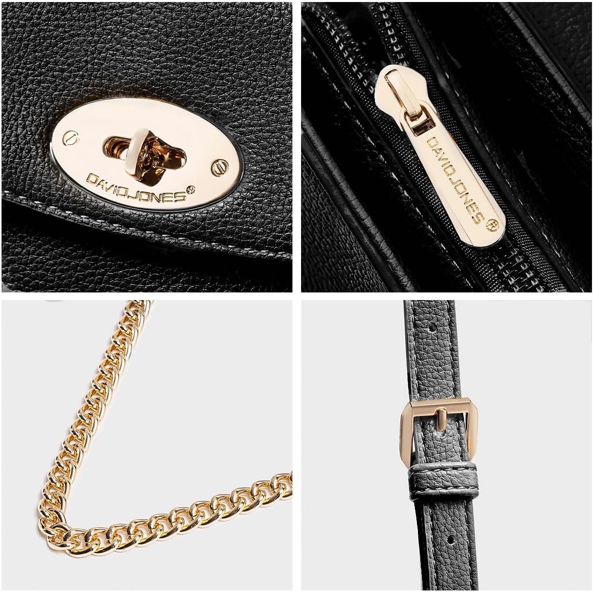 Thumbnail 3 de David Jones Chaïnes petit sac bandoulière 20x12x7 cm