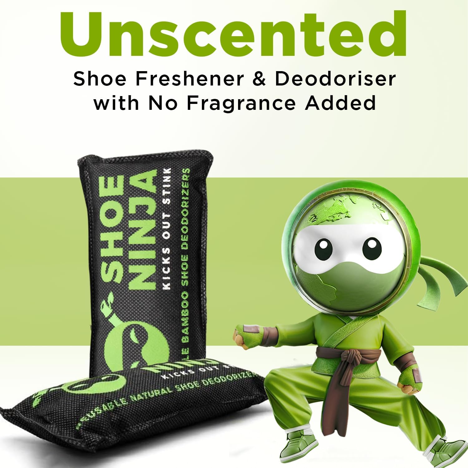 Thumbnail 6 de Shoe Ninja Shoe Deodoriser: Activated Charcoal Odour Eliminator (4-pack) for Trainers, Boots and Sports Gear