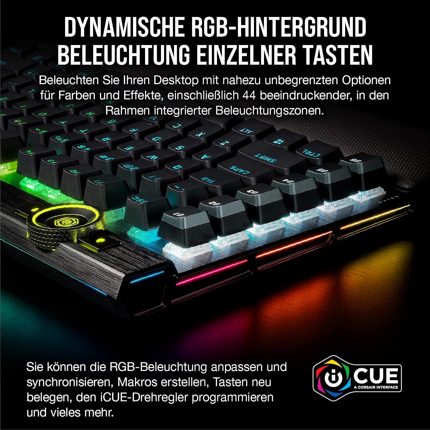 Thumbnail 4 de CORSAIR K100 RGB Gaming‑Tastatur mit OPX‑Schaltern