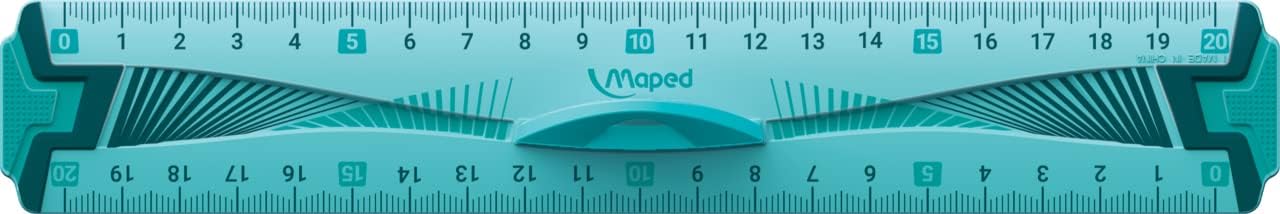 Detalle 2 de Maped Doppio decimetro infrangibile Blu — righello trasparente resistente agli urti