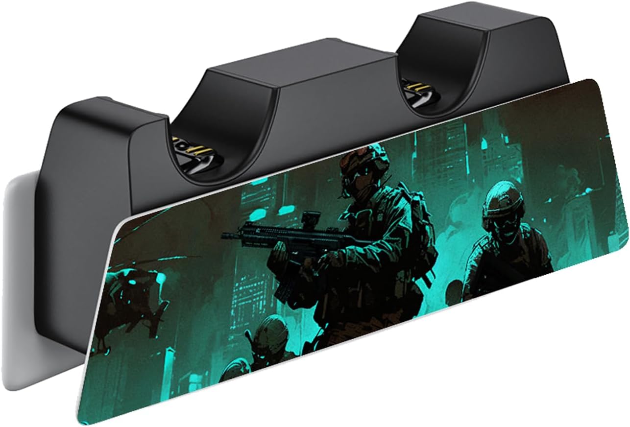 Detalle 2 de playvital Fearlessness PS5 skin set for console, controller & accessories