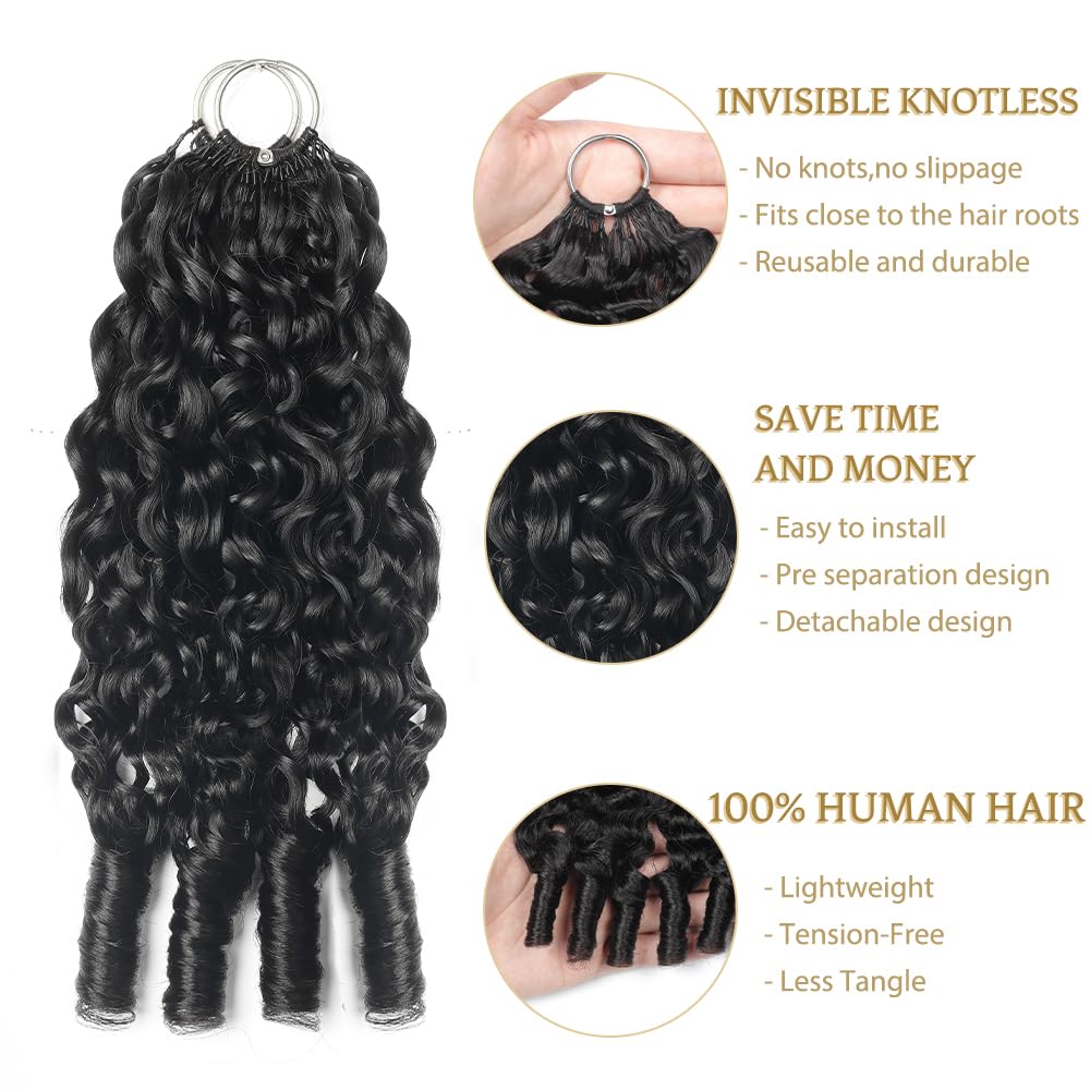 Thumbnail 5 de Feather Crochet Hair 18 Inch 50G Burmese Curly Knotless