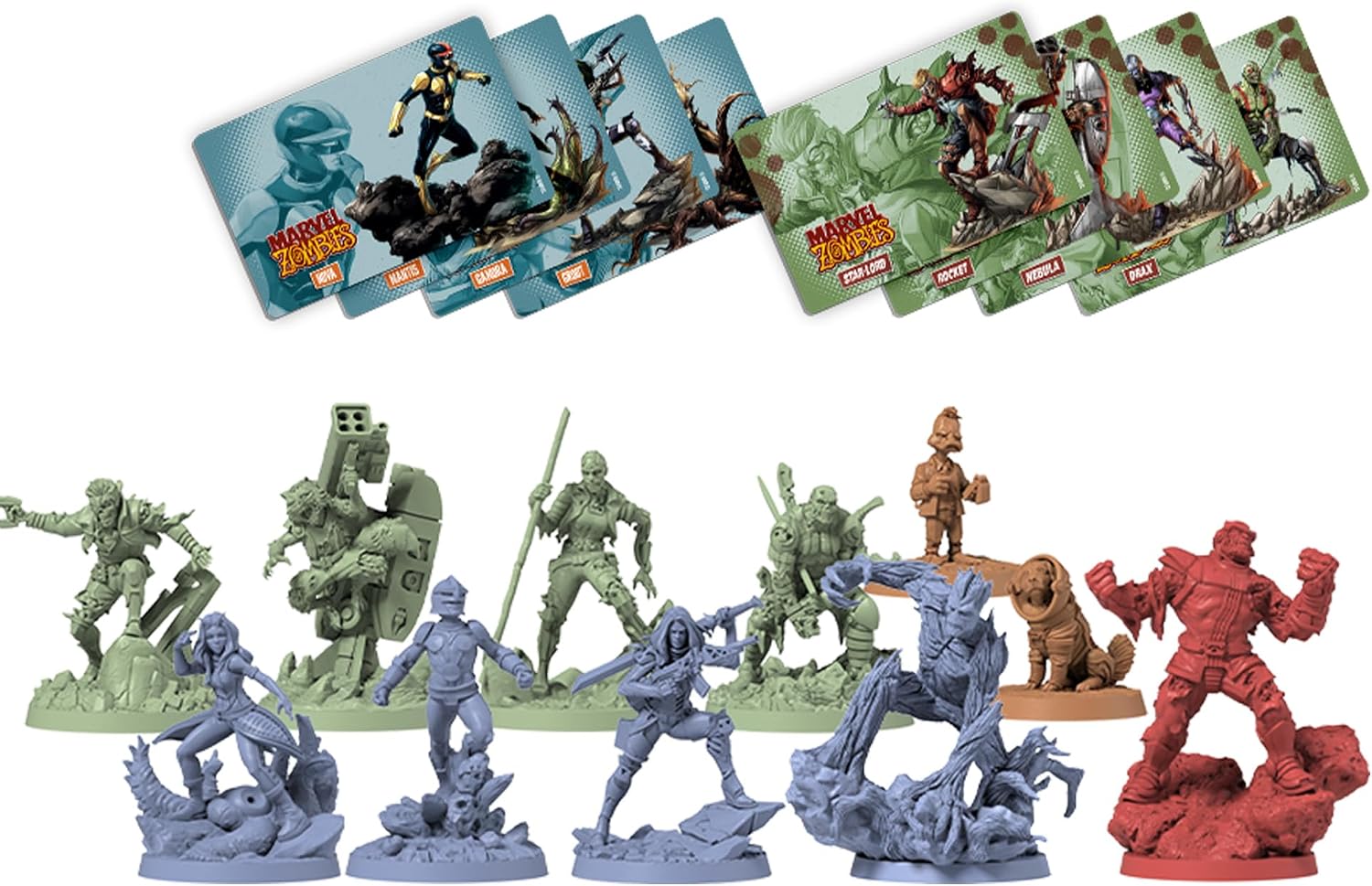 Detalle de CMON Marvel Zombies: Strażnicy Galaktyki – rozszerzenie do gry Zombicide