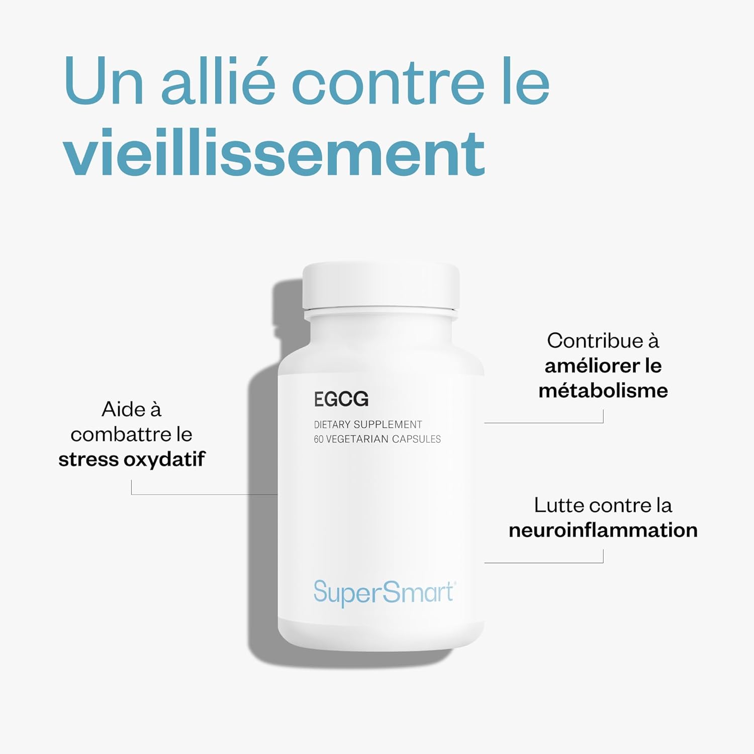 Thumbnail 2 de SUPERSMART EGCG (thé vert) 70% d’EGCg – complément vegan, sans gluten