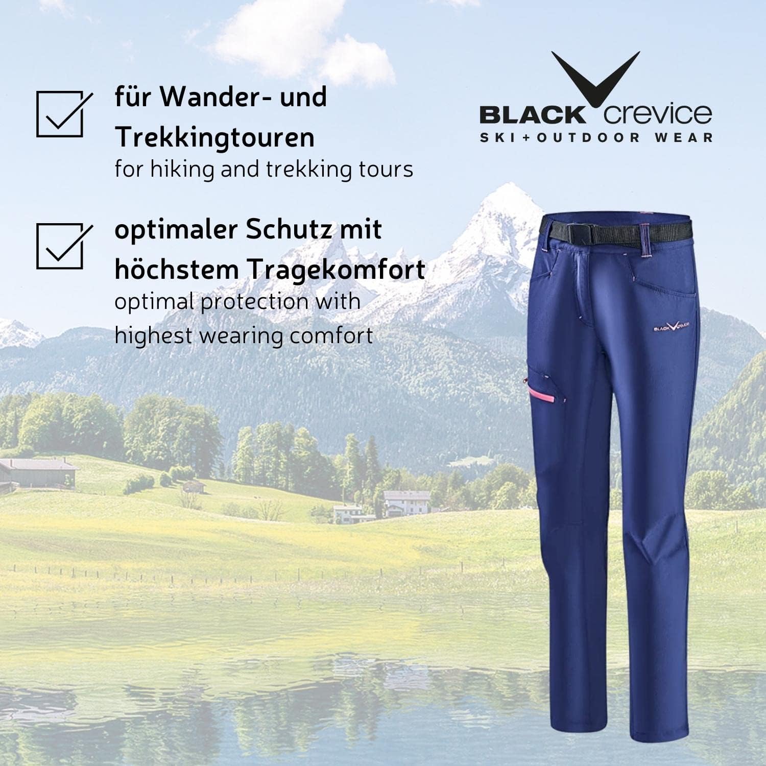 Thumbnail 4 de Black Crevice Pantalon de Trekking pour Femme – Anthracite, taille 40