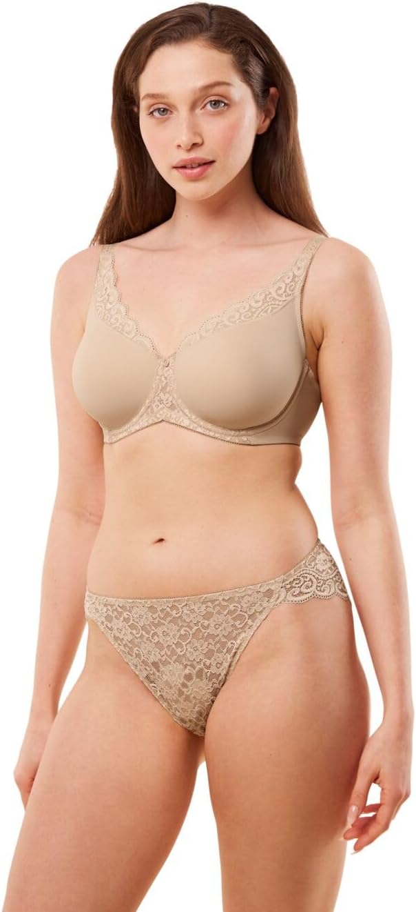 Triumph Damen Amourette W01 BH (1er Pack) – Minimizer mit Microfaser, flachen Nähten