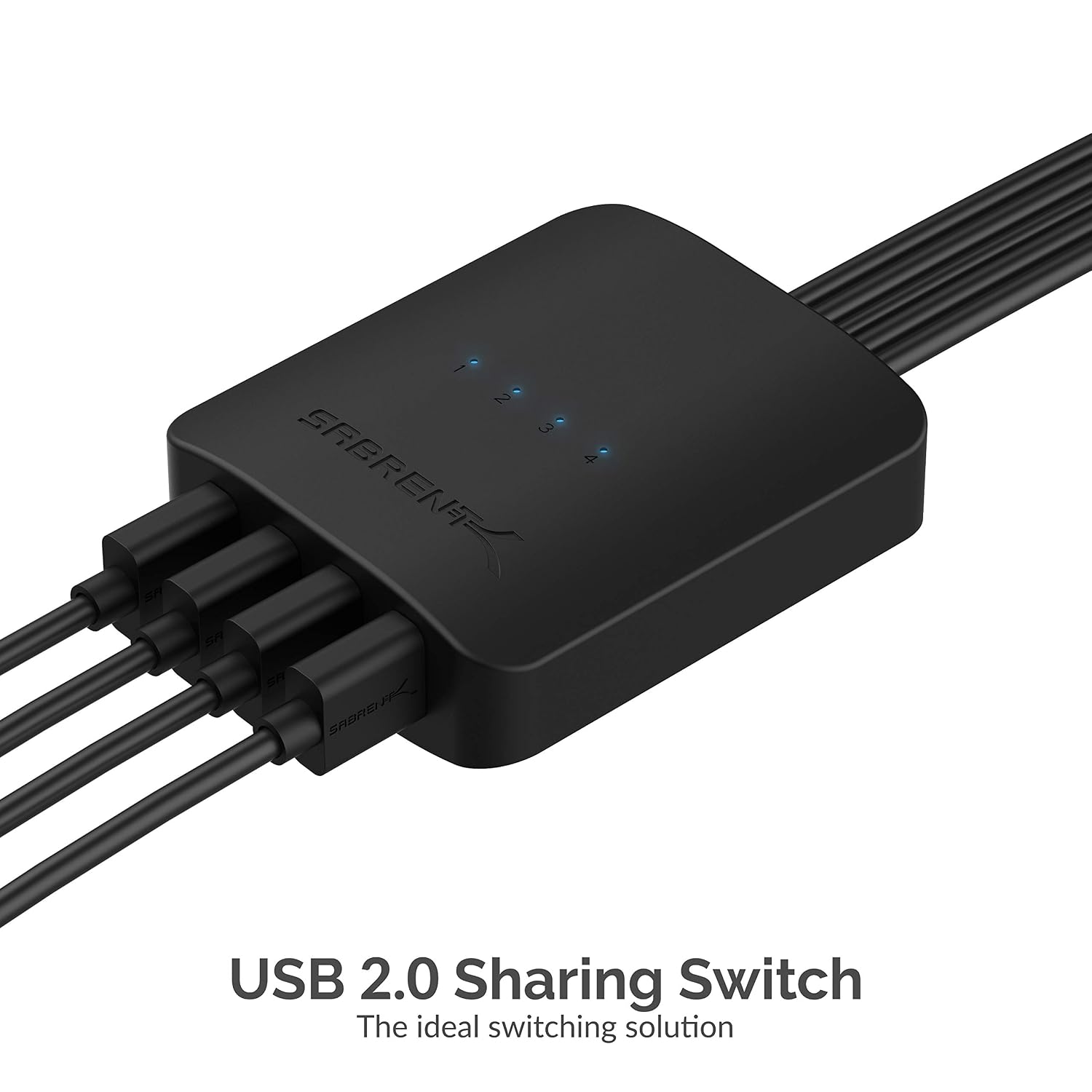 Detalle 2 de SABRENT USS4 USB switch selector 4 in 4 out