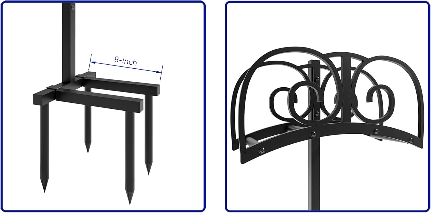 Thumbnail 3 de CALIDOLA Garden Hose Stand with 4-Point Stability and 150-Foot Reel