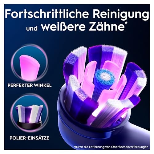 Detalle 2 de Oral-B Aufsteckbürsten iO Strahlendes Weiss, Weiß – 8 Stück