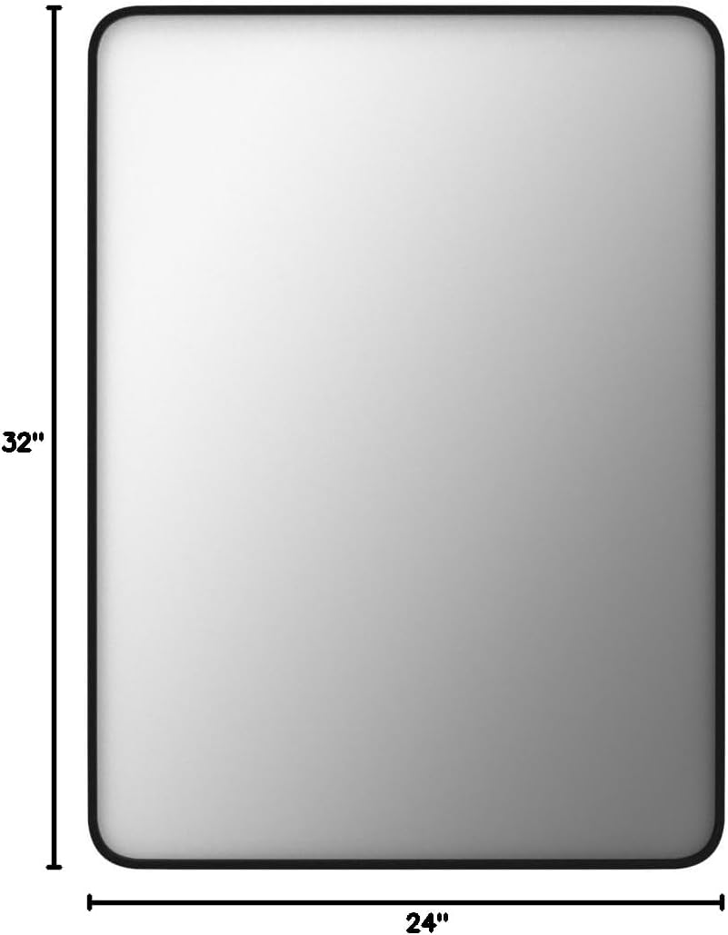 Thumbnail 6 de LOAAO 24x32 Bathroom Mirror Matte Black Frame
