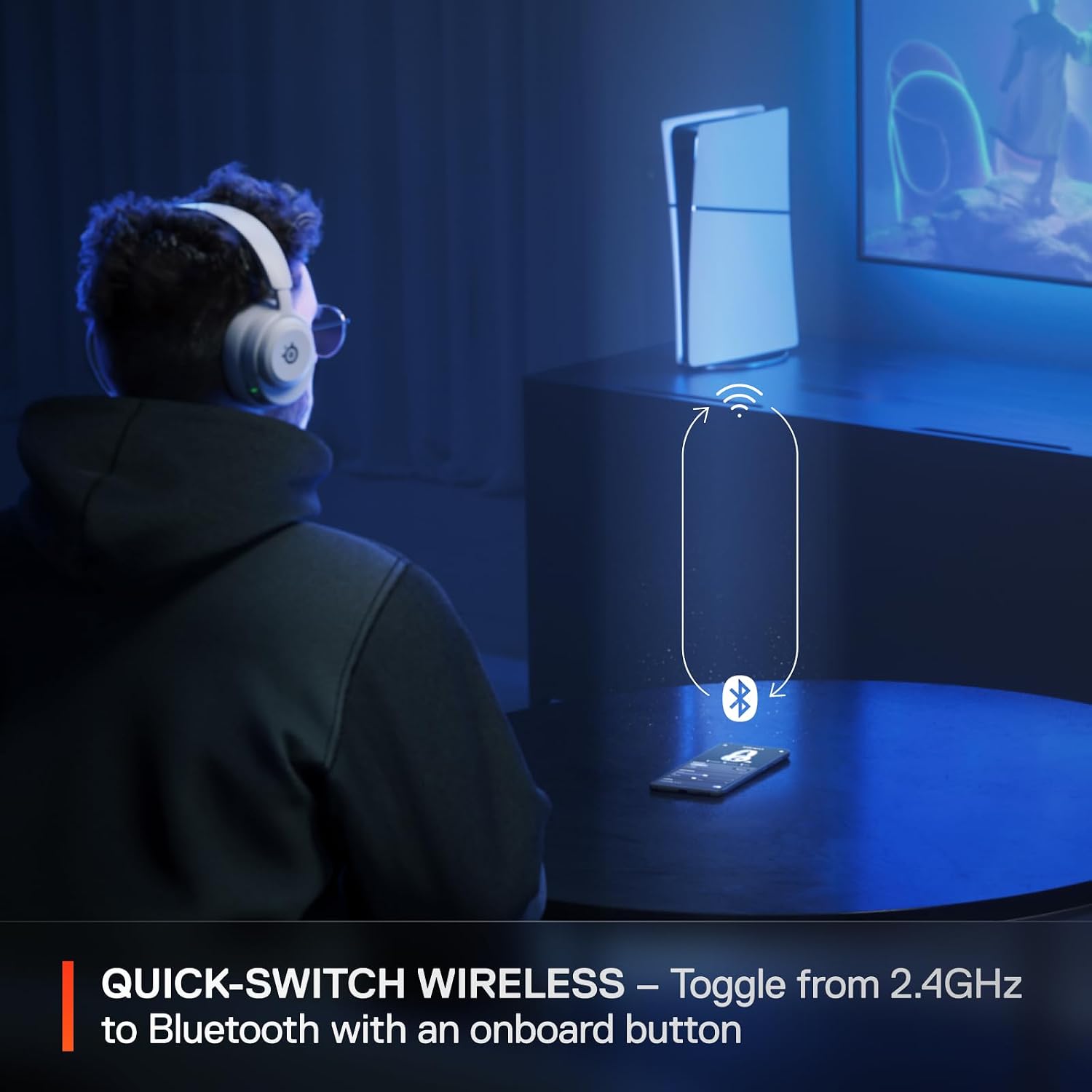 Detalle 2 de SteelSeries Arctis Nova 5 Wireless gaming headset 60 hr
