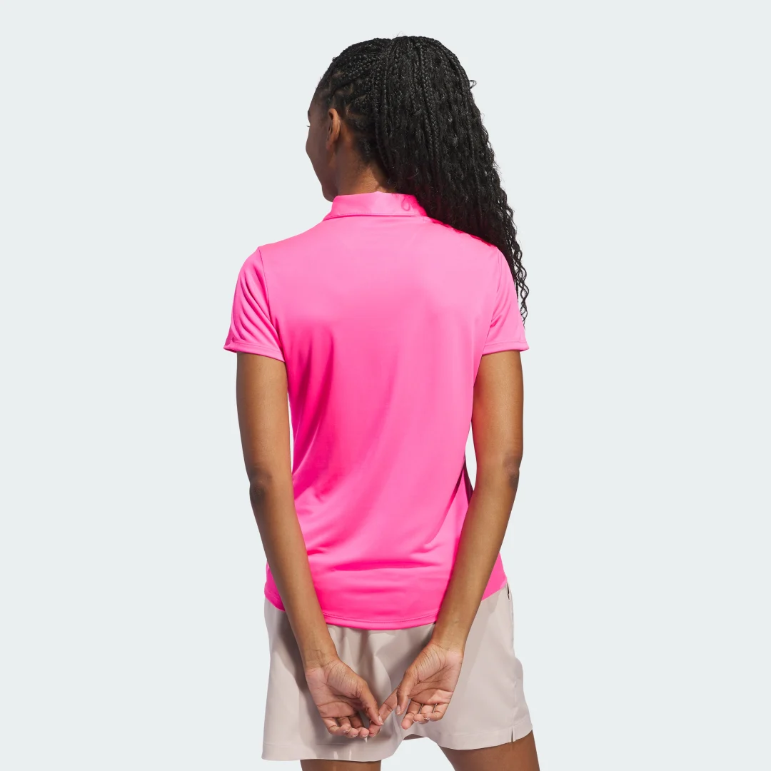 Detalle 2 de Polo Women’s Solid Performance Short Sleeve de Adidas – Rosa