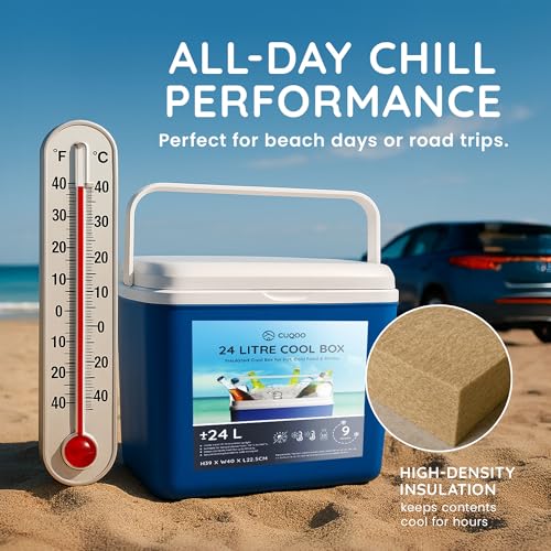 Detalle de CUQOO Cool Box 24L: A practical, compact cooler for beach trips and picnics